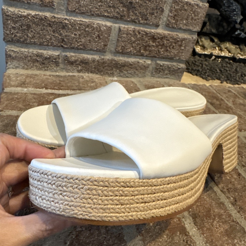 Vince‎ Women's Margo Espadrille Block Heel Slip On Sandals Slide Size 9.5 #174 - Picture 8 of 16